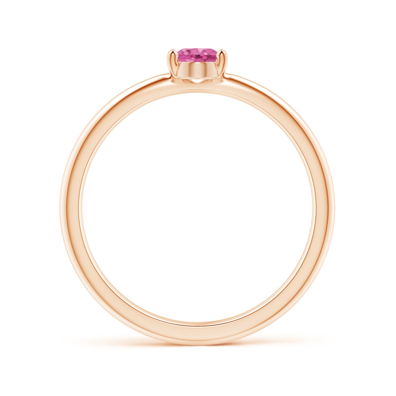 AAA - Pink Sapphire / 0.55 CT / 14 KT Rose Gold