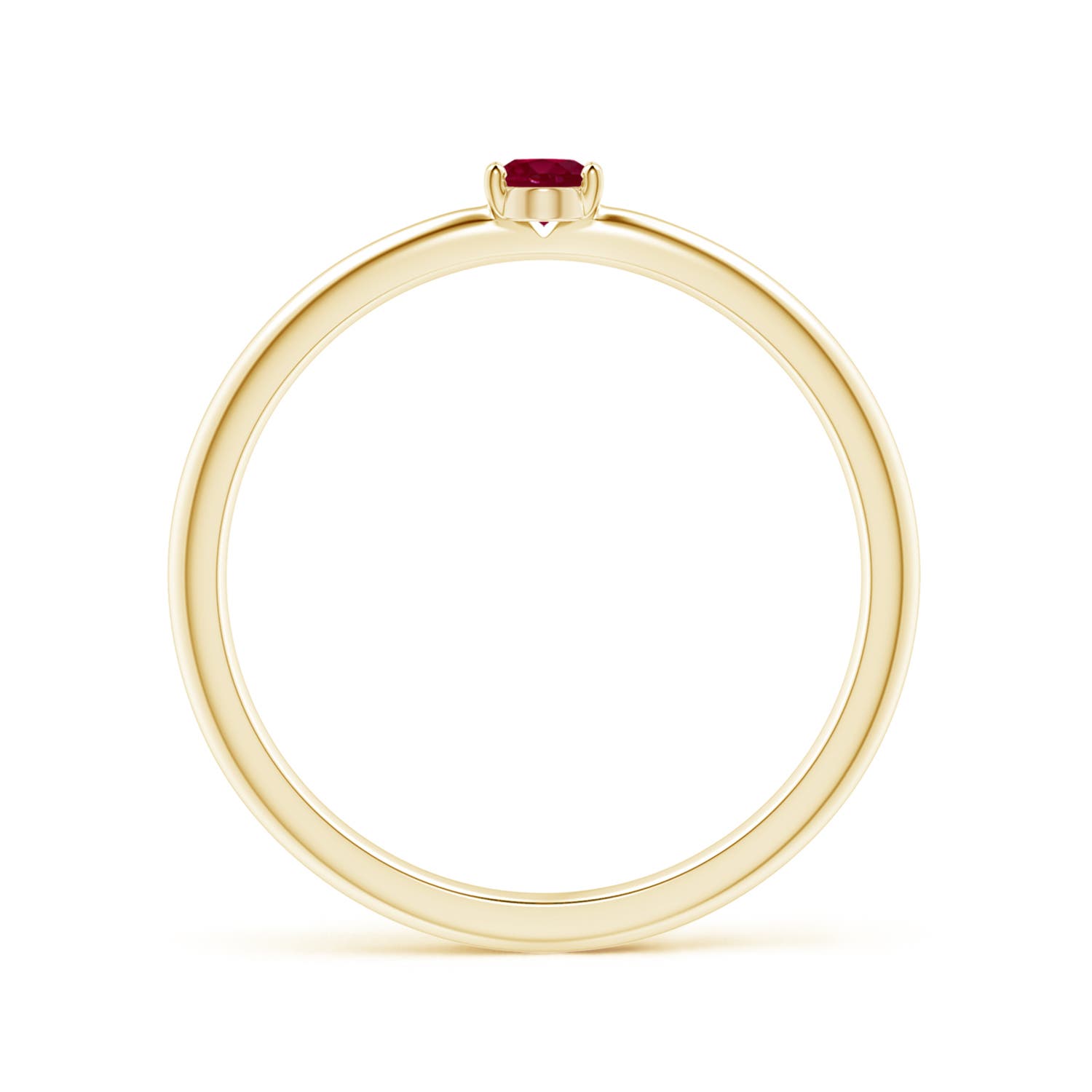 A - Ruby / 0.2 CT / 14 KT Yellow Gold