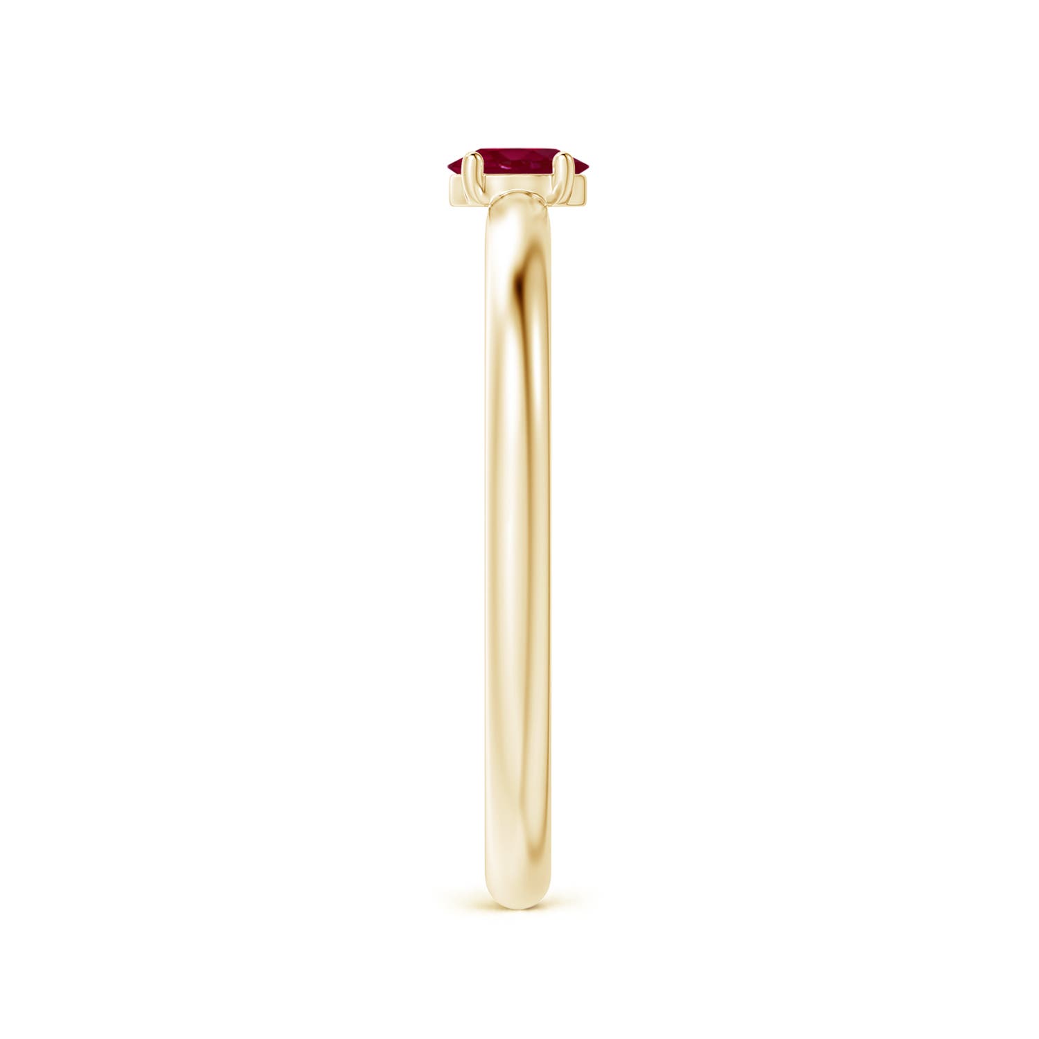 A - Ruby / 0.2 CT / 14 KT Yellow Gold