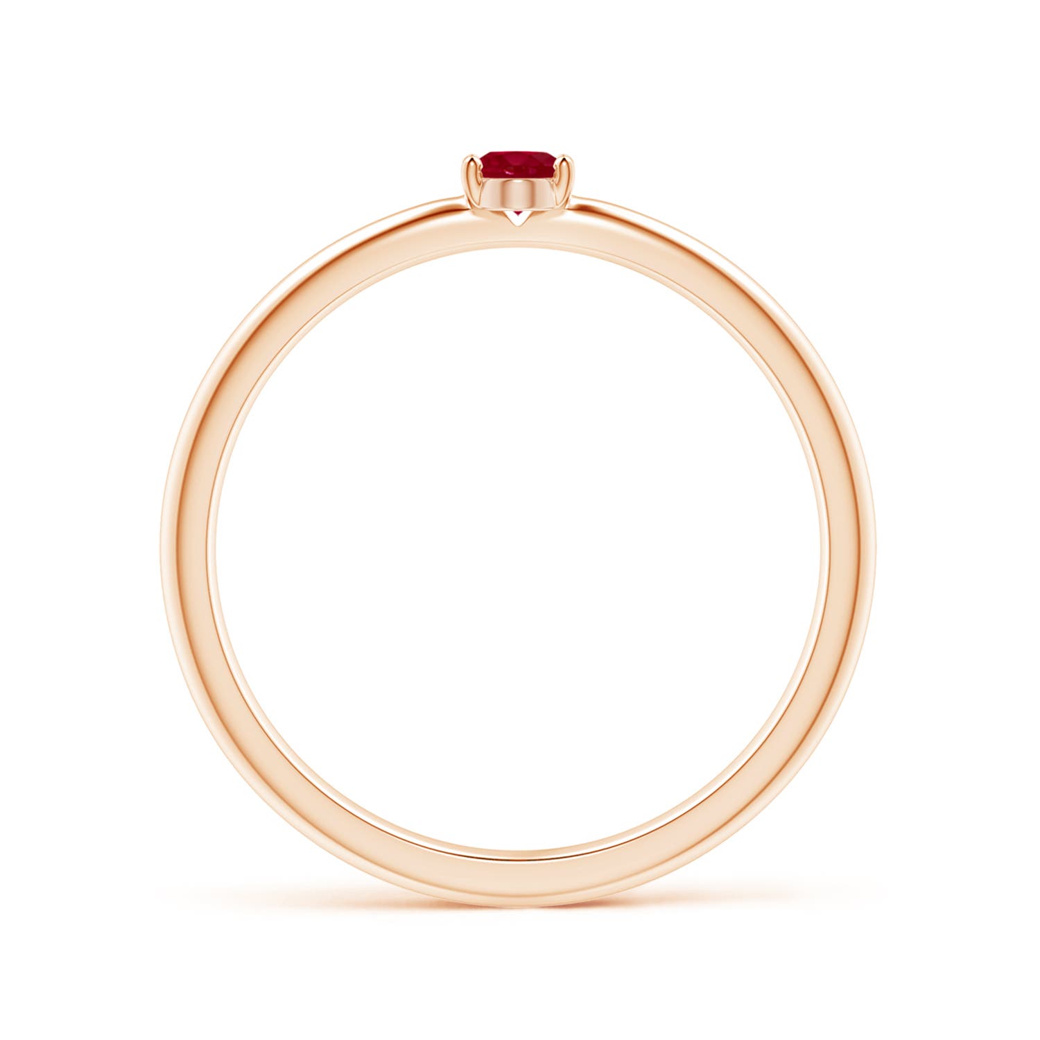 AA - Ruby / 0.2 CT / 14 KT Rose Gold