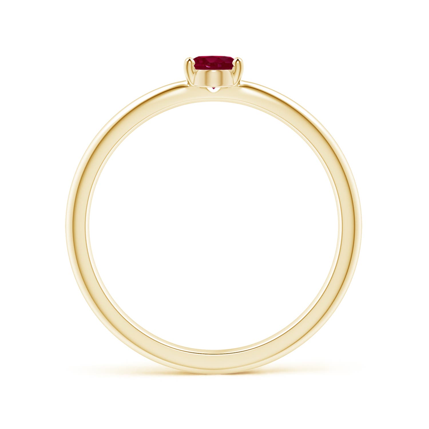 A - Ruby / 0.4 CT / 14 KT Yellow Gold