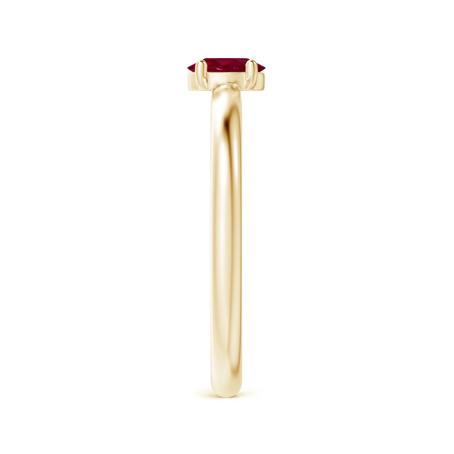 A - Ruby / 0.4 CT / 14 KT Yellow Gold