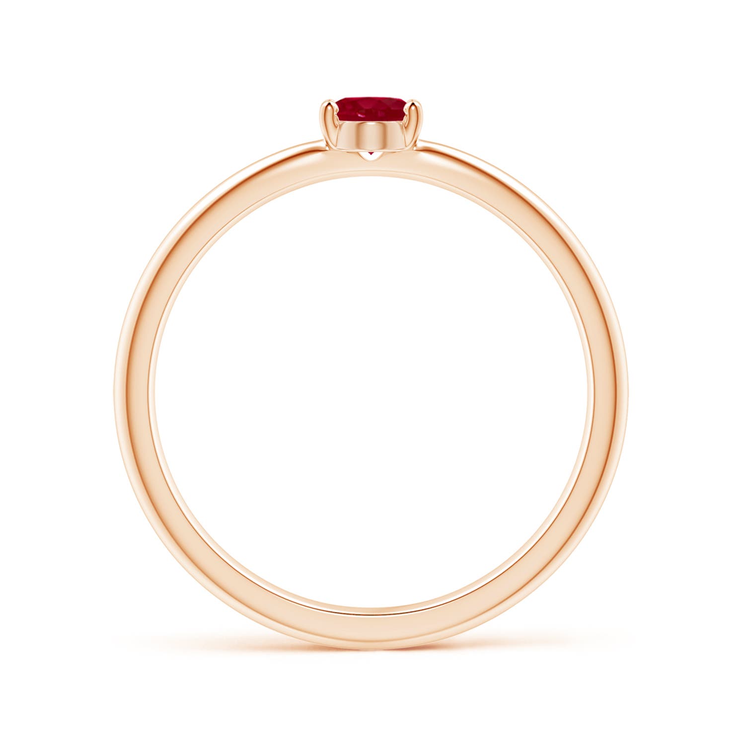 AA - Ruby / 0.4 CT / 14 KT Rose Gold