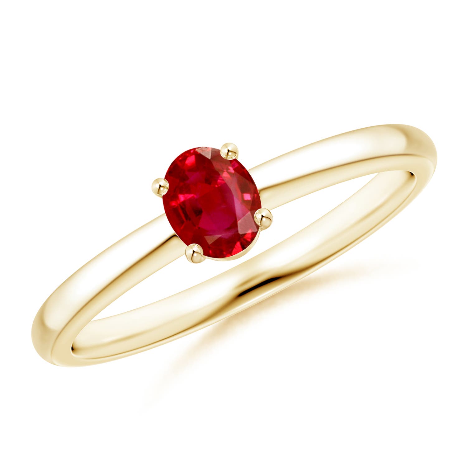 AAA - Ruby / 0.4 CT / 14 KT Yellow Gold