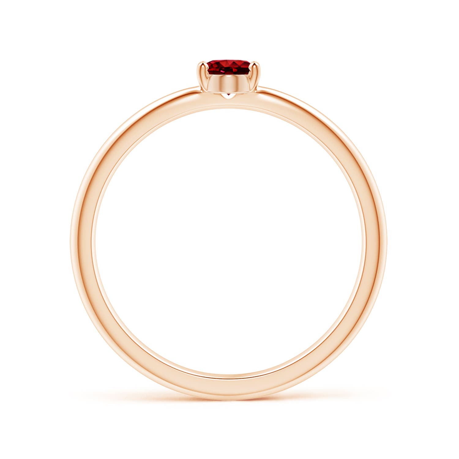 AAAA - Ruby / 0.4 CT / 14 KT Rose Gold