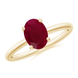 Oval A Ruby
