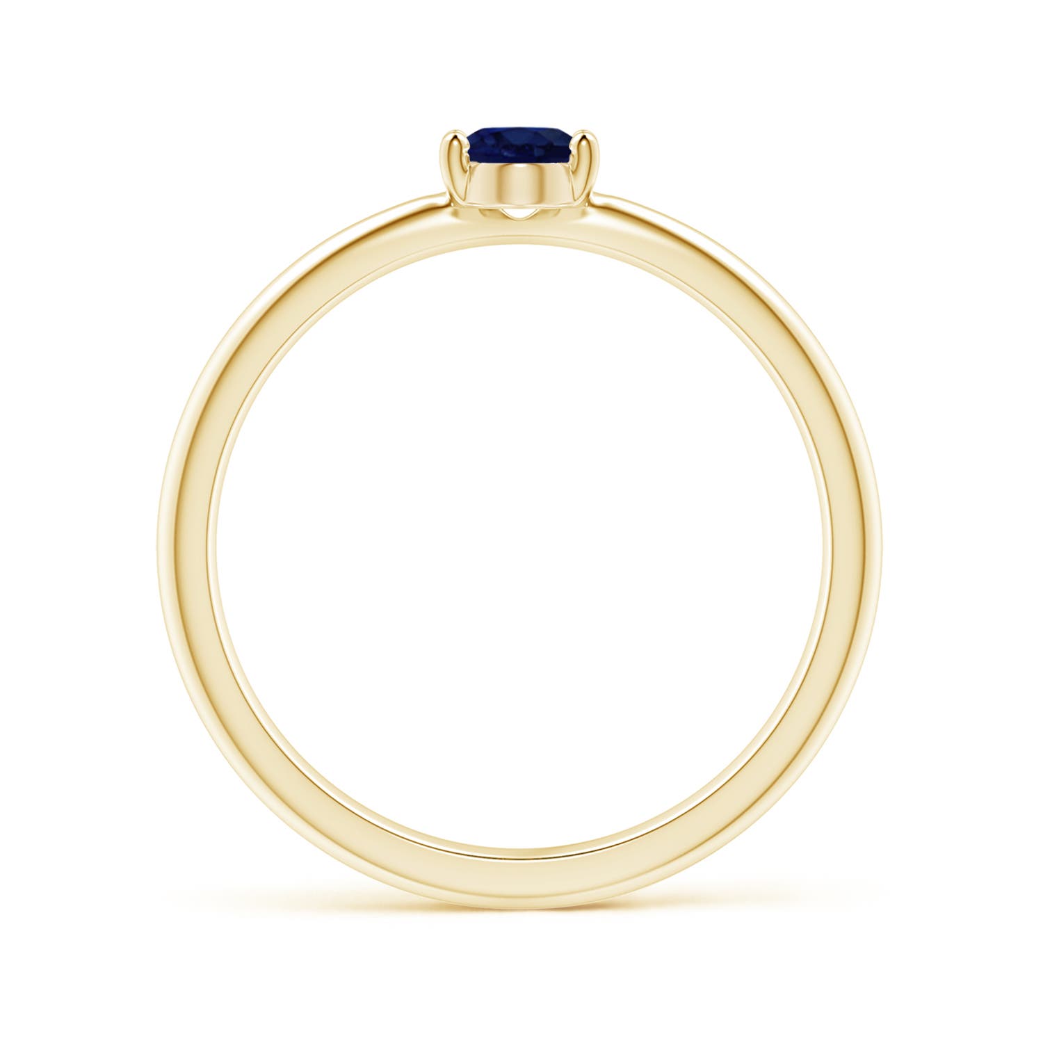 A - Blue Sapphire / 0.6 CT / 14 KT Yellow Gold