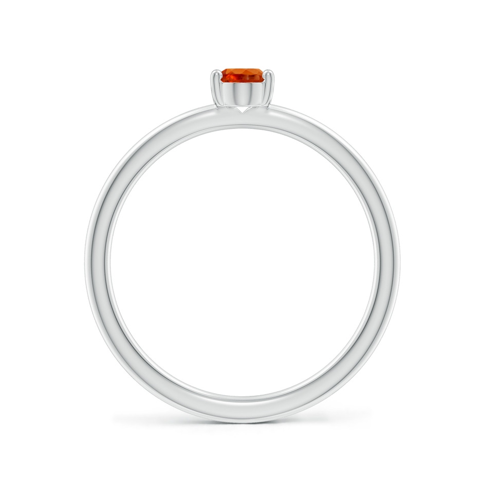 6x4mm AAAA Classic Solitaire Oval Spessartite Promise Ring in 18K White Gold side 199