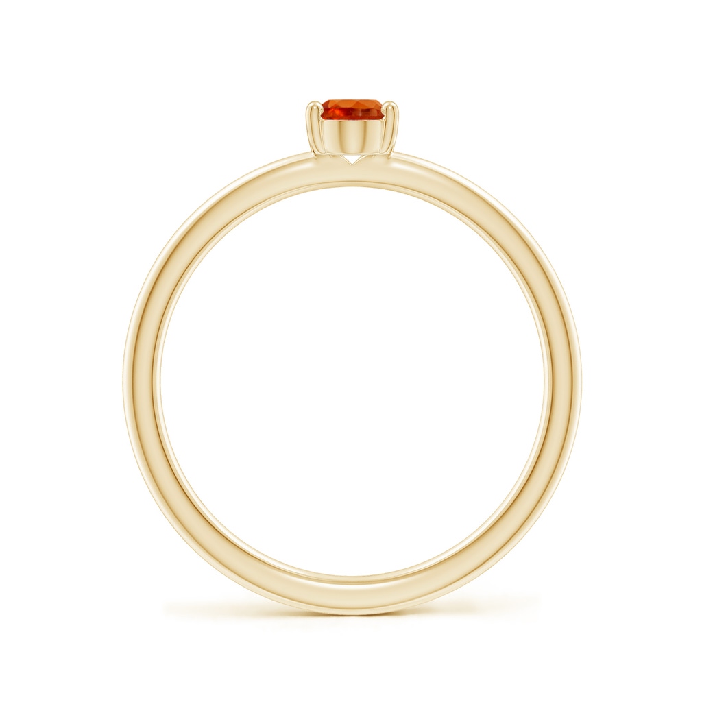 6x4mm AAAA Classic Solitaire Oval Spessartite Promise Ring in 18K Yellow Gold - side 199