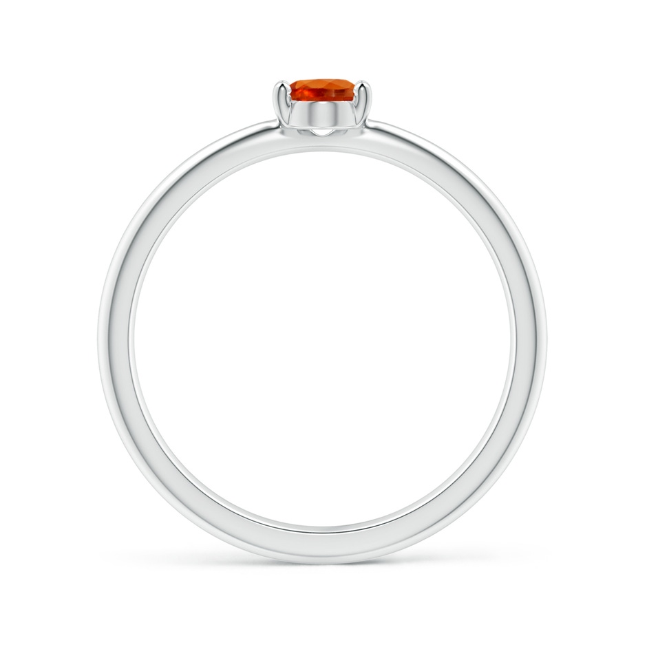 6x4mm AAAA Classic Solitaire Oval Spessartite Promise Ring in White Gold side-1