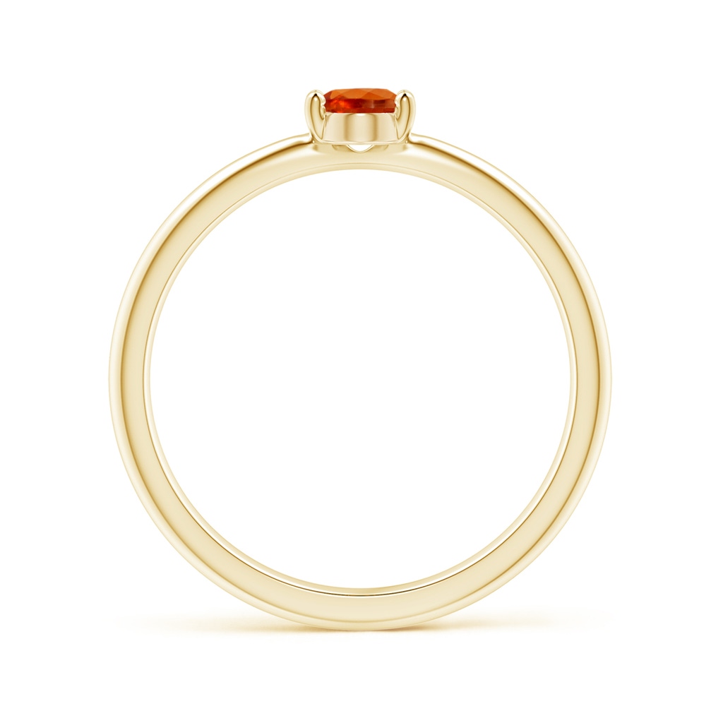 6x4mm AAAA Classic Solitaire Oval Spessartite Promise Ring in Yellow Gold - side_1