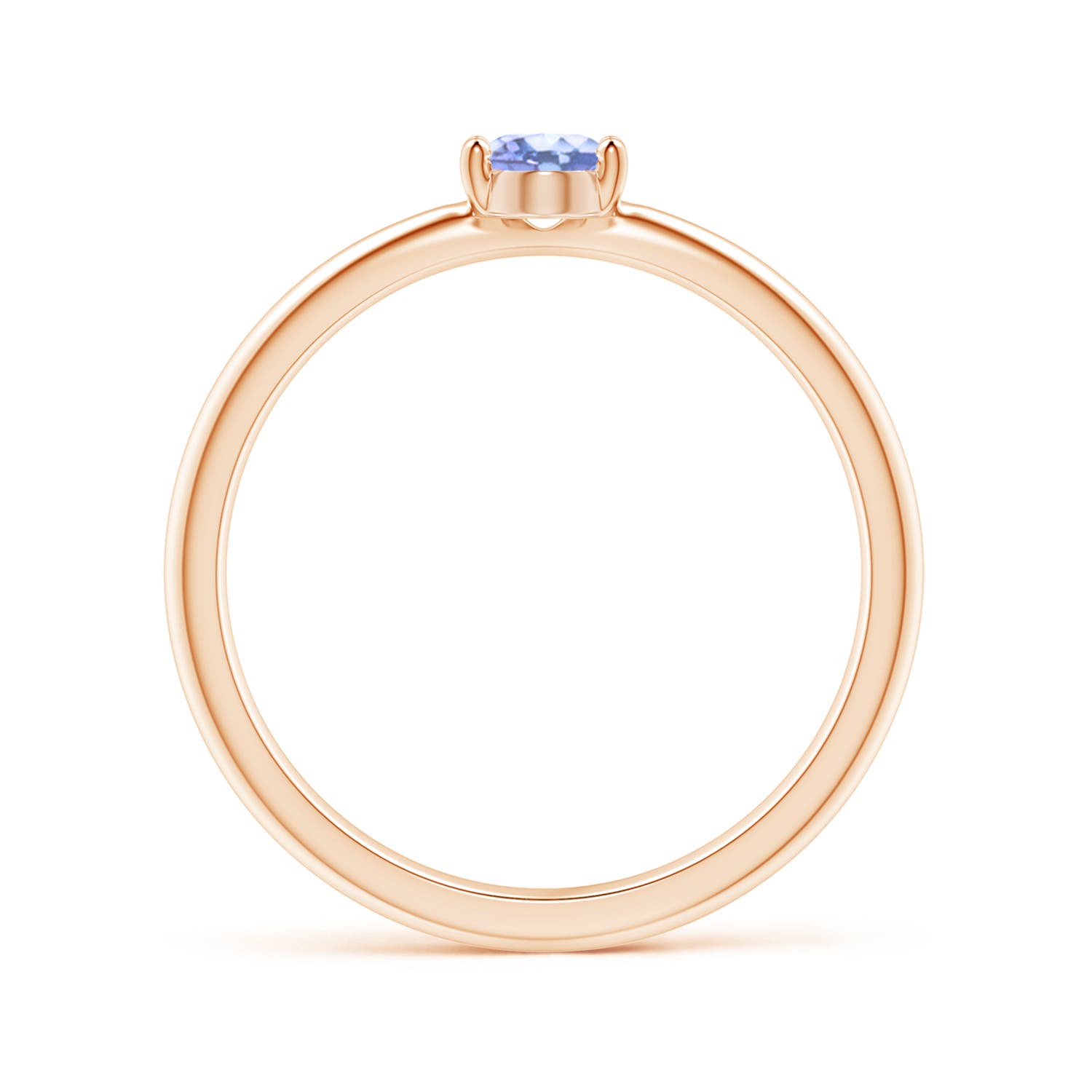 A - Tanzanite / 0.45 CT / 14 KT Rose Gold