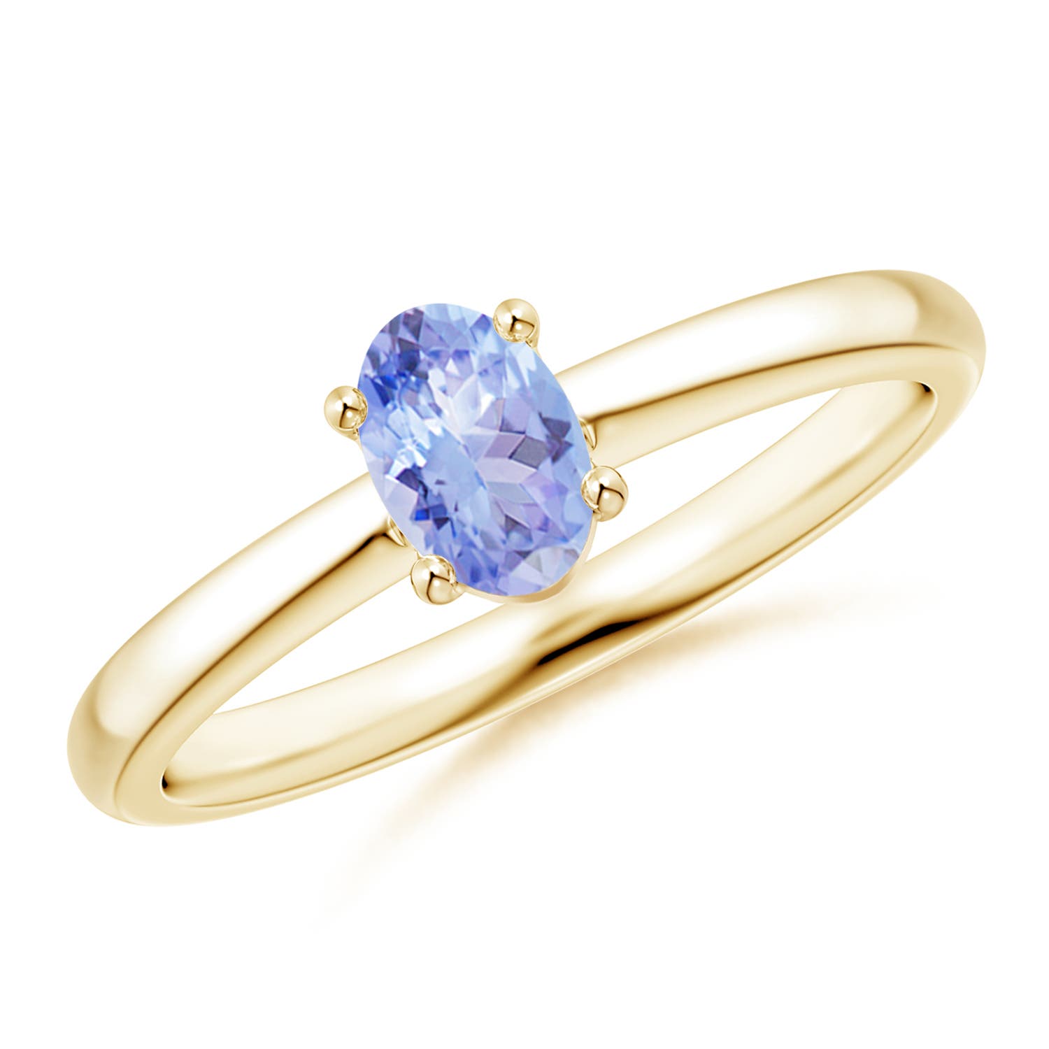 AA - Tanzanite / 0.45 CT / 14 KT Yellow Gold