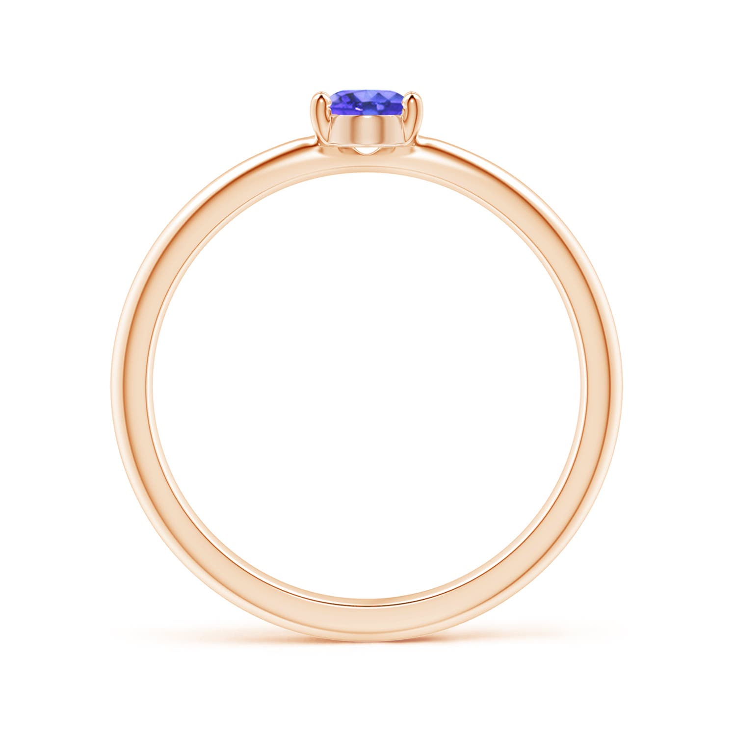 AAA - Tanzanite / 0.45 CT / 14 KT Rose Gold