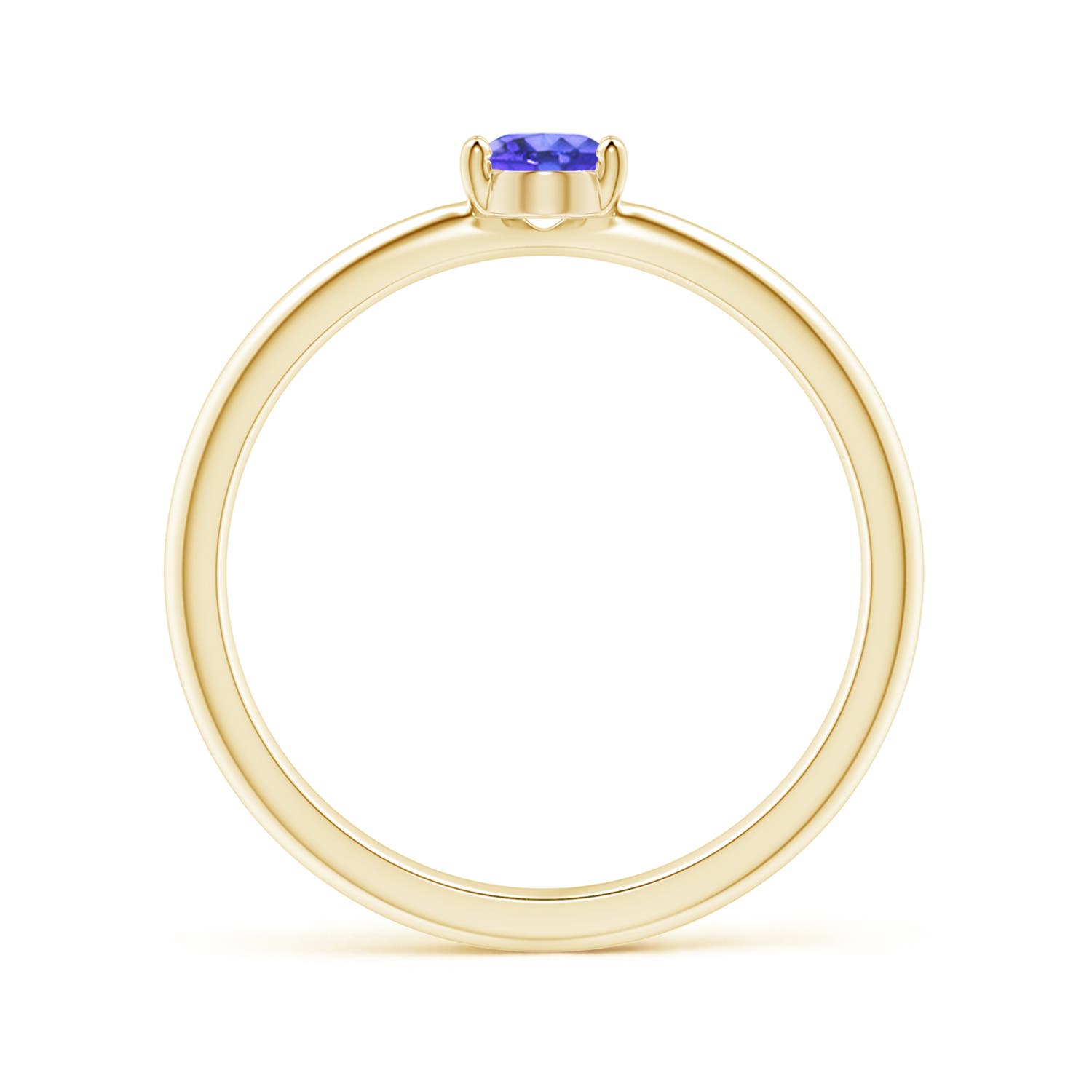 AAA - Tanzanite / 0.45 CT / 14 KT Yellow Gold