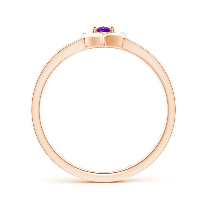 AAA - Amethyst / 0.06 CT / 14 KT Rose Gold