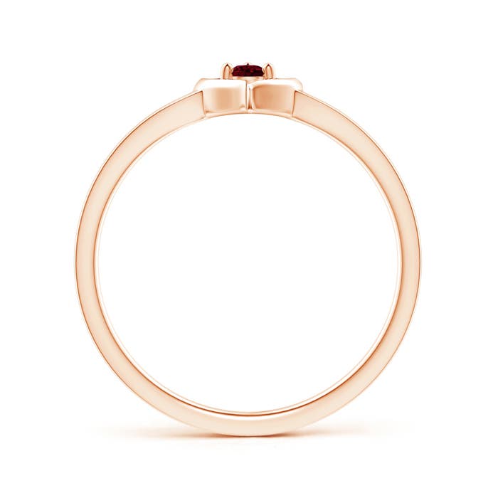 A - Garnet / 0.08 CT / 14 KT Rose Gold