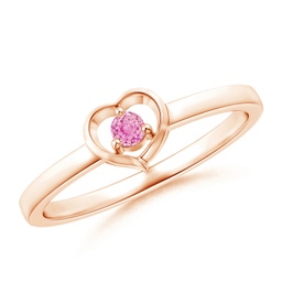 Rose Gold Rose Gold Pink Sapphire Rings