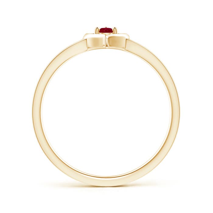 AA - Ruby / 0.09 CT / 14 KT Yellow Gold