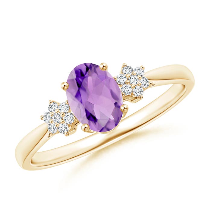 A - Amethyst / 0.78 CT / 14 KT Yellow Gold