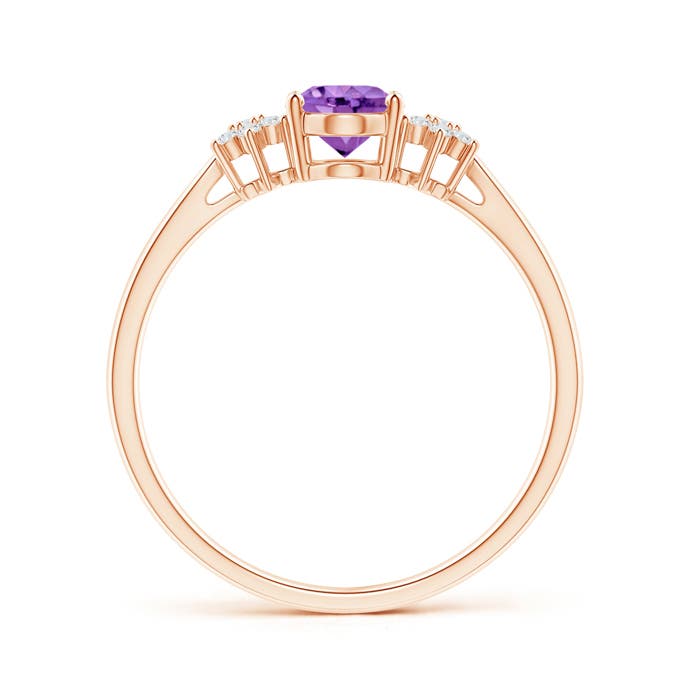 AA - Amethyst / 0.78 CT / 14 KT Rose Gold