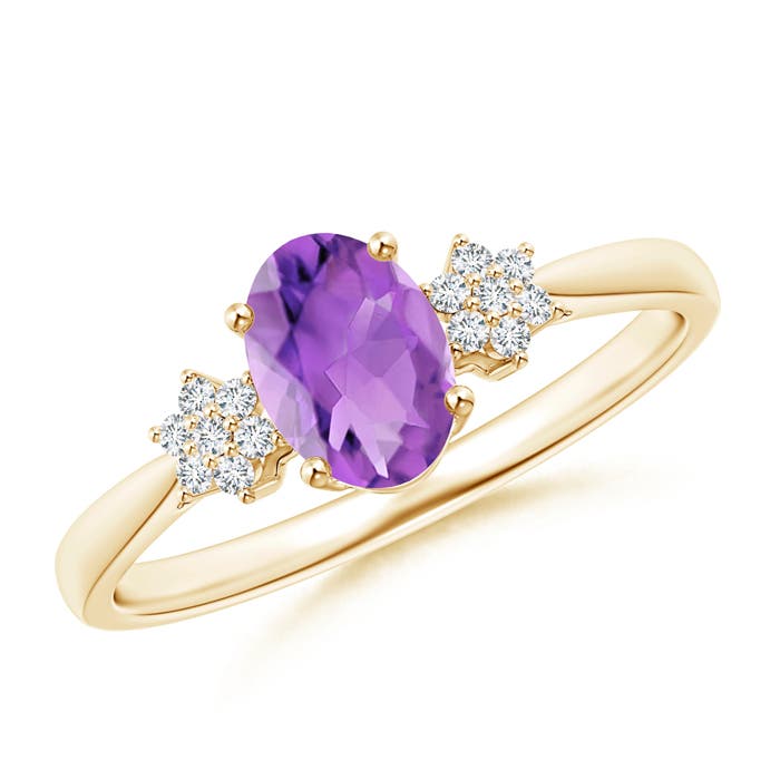 AA - Amethyst / 0.78 CT / 14 KT Yellow Gold