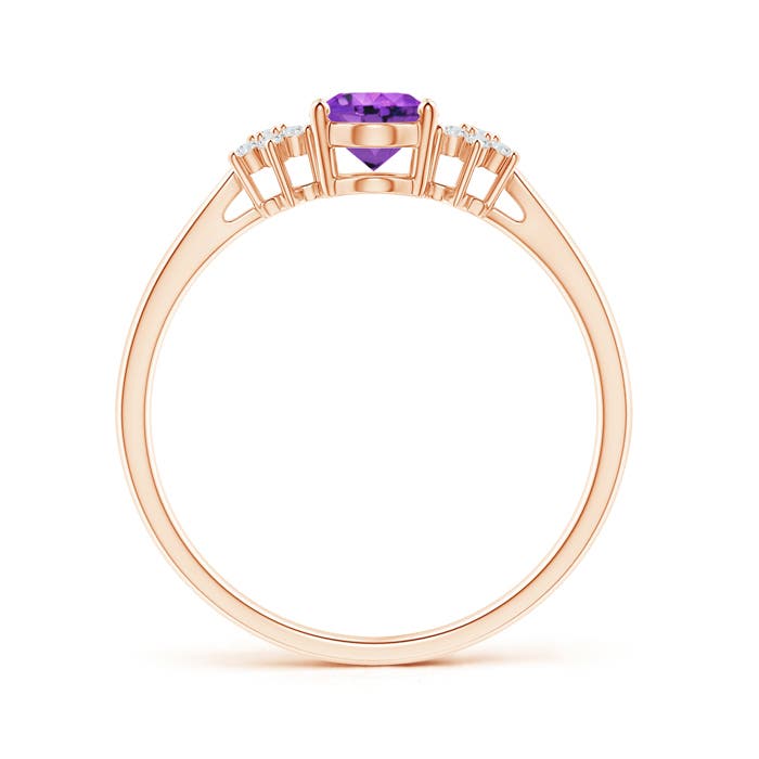 AAA - Amethyst / 0.78 CT / 14 KT Rose Gold