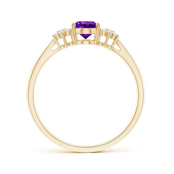 AAAA - Amethyst / 0.78 CT / 14 KT Yellow Gold