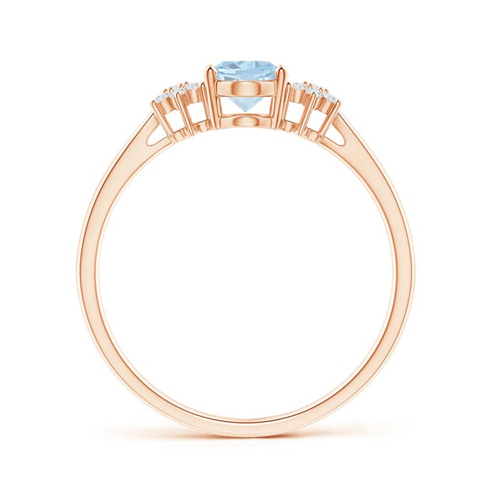 A - Aquamarine / 0.68 CT / 14 KT Rose Gold