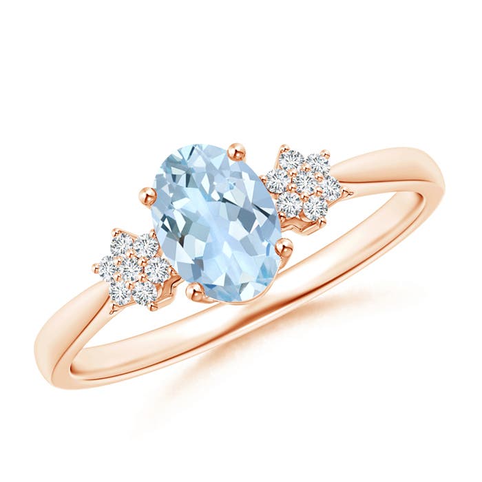 AA - Aquamarine / 0.68 CT / 14 KT Rose Gold