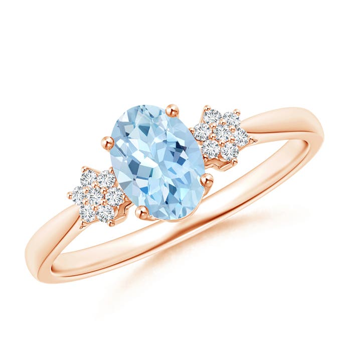 AAA - Aquamarine / 0.68 CT / 14 KT Rose Gold