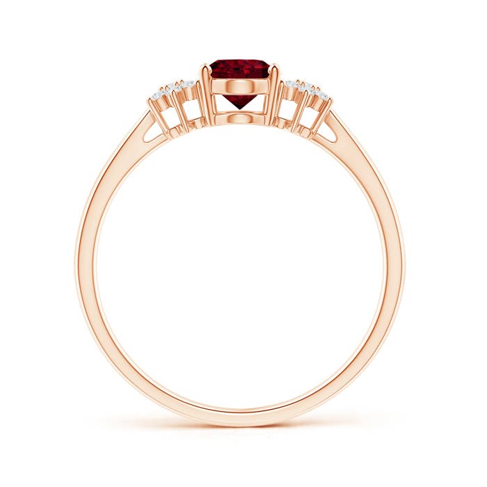 A - Garnet / 0.98 CT / 14 KT Rose Gold