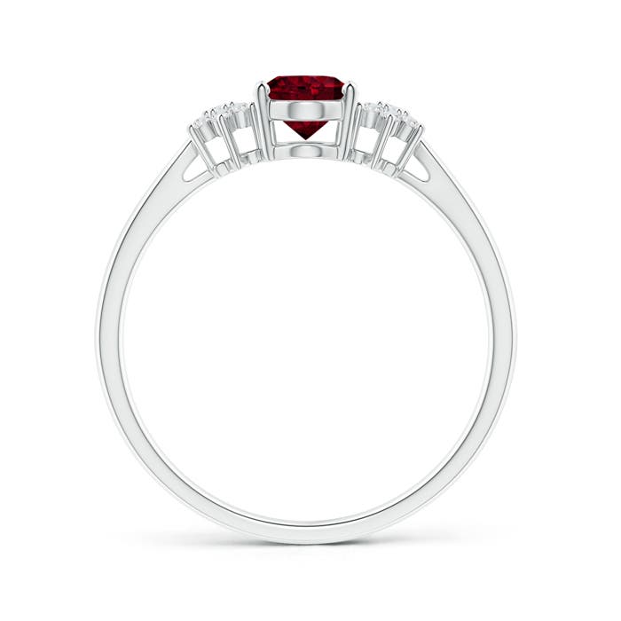 A - Garnet / 0.98 CT / 14 KT White Gold