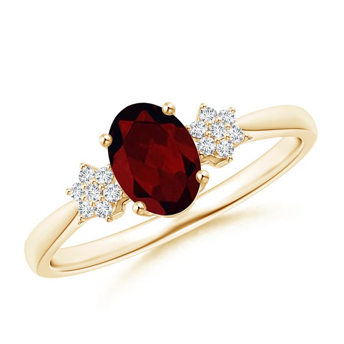 A - Garnet / 0.98 CT / 14 KT Yellow Gold