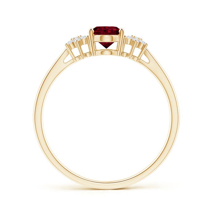 A - Garnet / 0.98 CT / 14 KT Yellow Gold