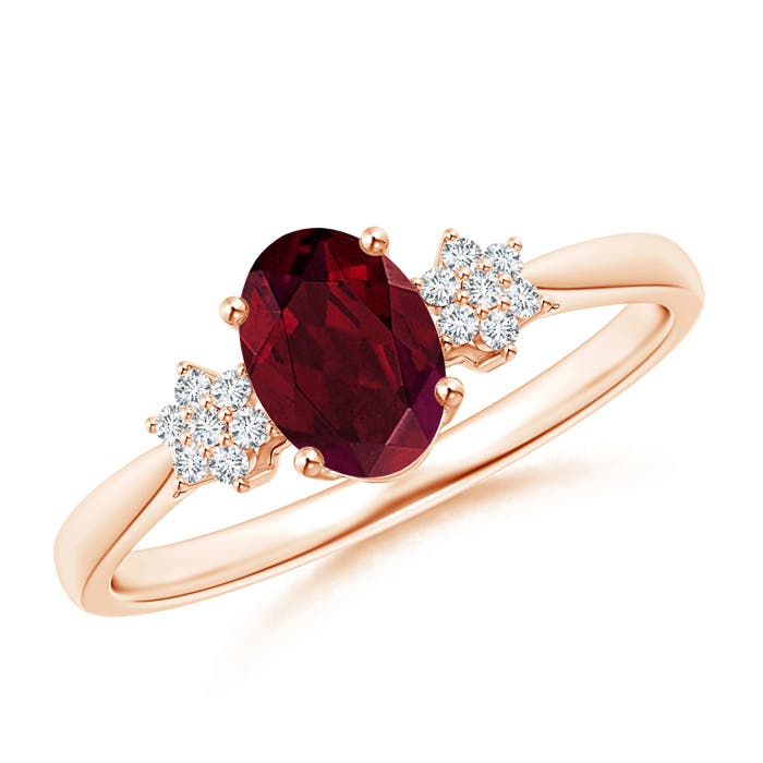 AA - Garnet / 0.98 CT / 14 KT Rose Gold