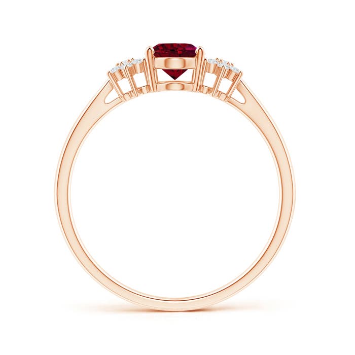 AA - Garnet / 0.98 CT / 14 KT Rose Gold