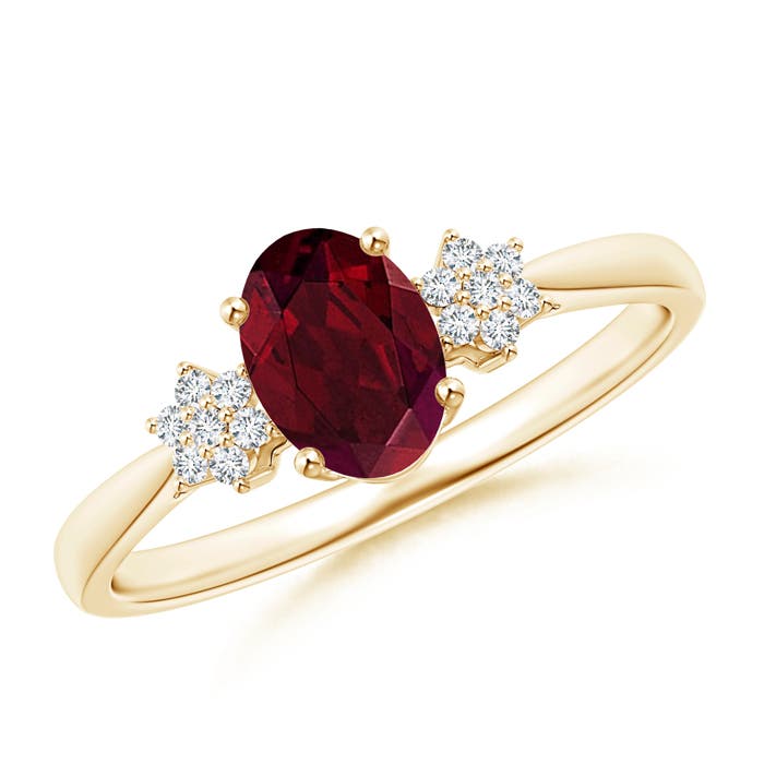 AA - Garnet / 0.98 CT / 14 KT Yellow Gold