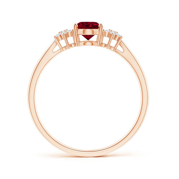 AAA - Garnet / 0.98 CT / 14 KT Rose Gold