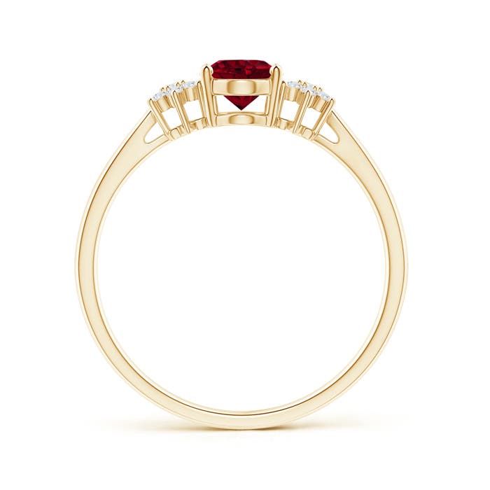 AAA - Garnet / 0.98 CT / 14 KT Yellow Gold