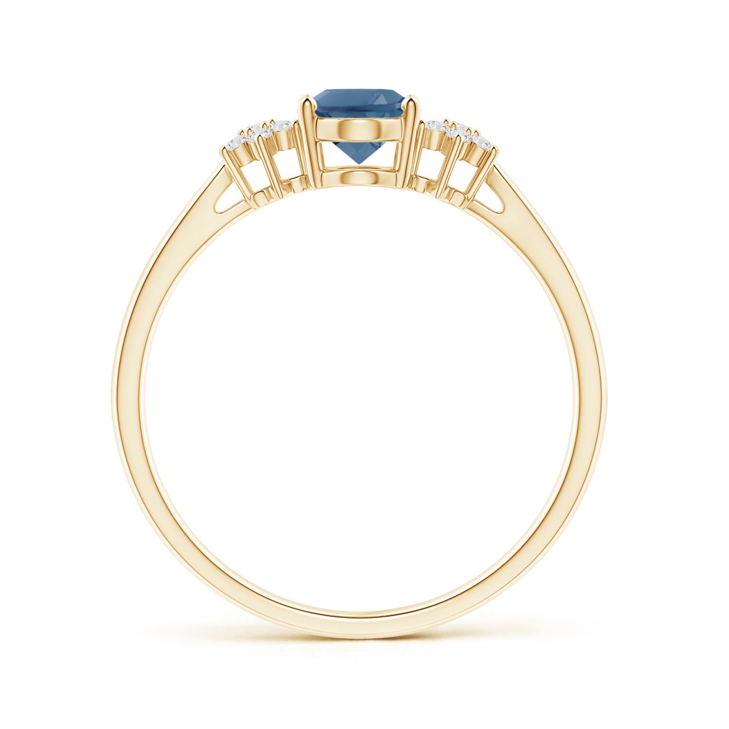 A - London Blue Topaz / 1.03 CT / 14 KT Yellow Gold