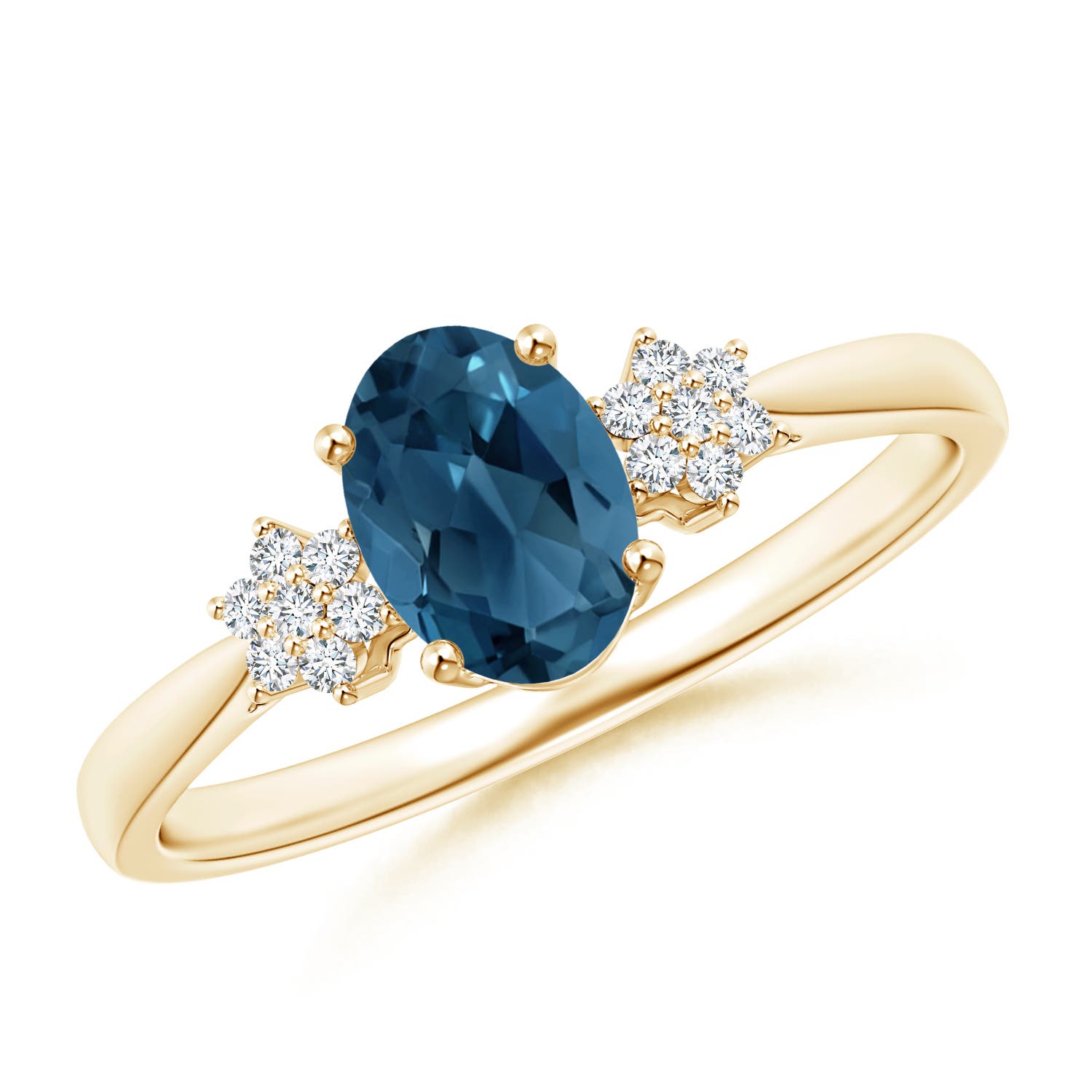 AA - London Blue Topaz / 1.03 CT / 14 KT Yellow Gold