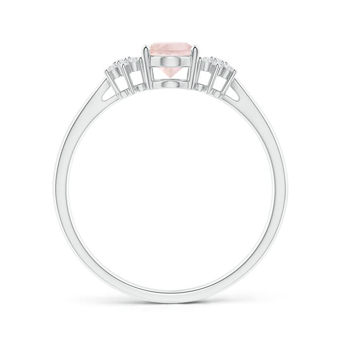 A - Morganite / 0.78 CT / 14 KT White Gold