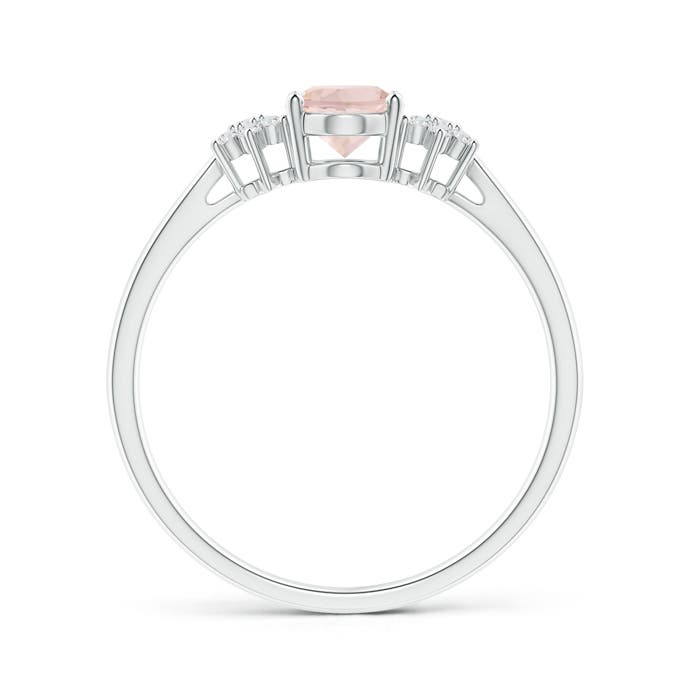 AA - Morganite / 0.78 CT / 14 KT White Gold