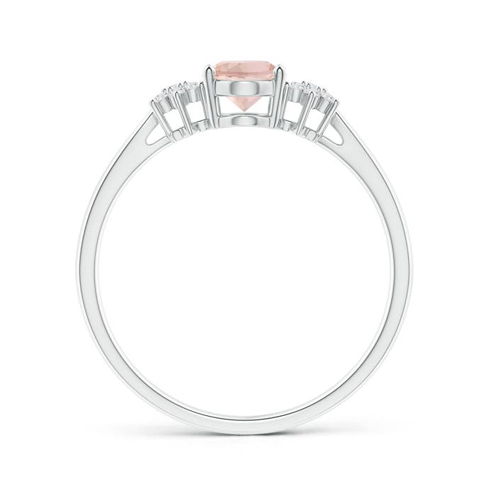 AAA - Morganite / 0.78 CT / 14 KT White Gold