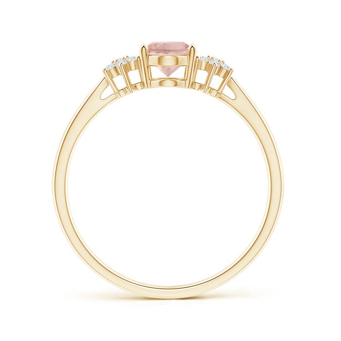 AAAA - Morganite / 0.78 CT / 14 KT Yellow Gold