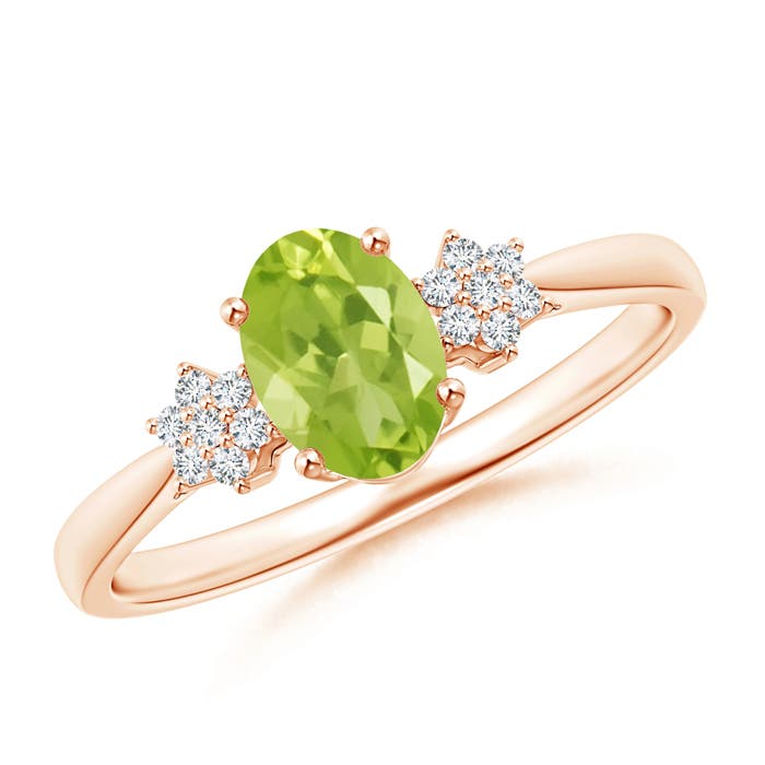 AA - Peridot / 0.93 CT / 14 KT Rose Gold