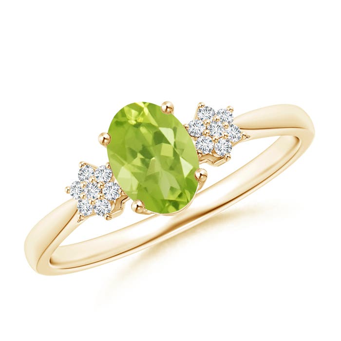 AA - Peridot / 0.93 CT / 14 KT Yellow Gold