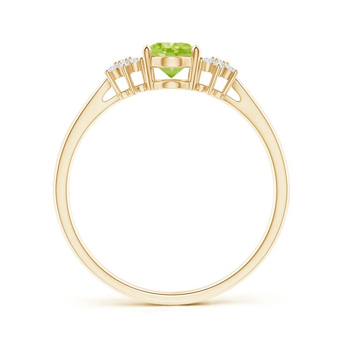 AA - Peridot / 0.93 CT / 14 KT Yellow Gold