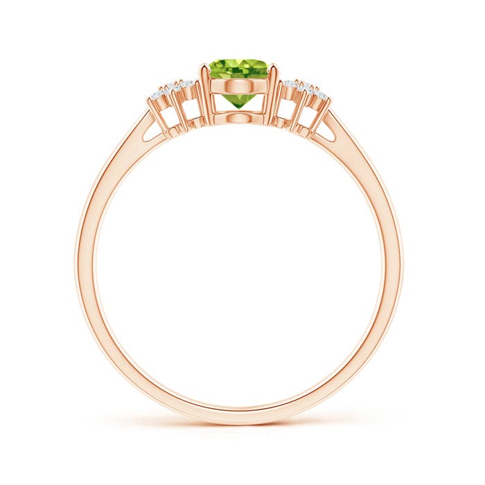 AAA - Peridot / 0.93 CT / 14 KT Rose Gold